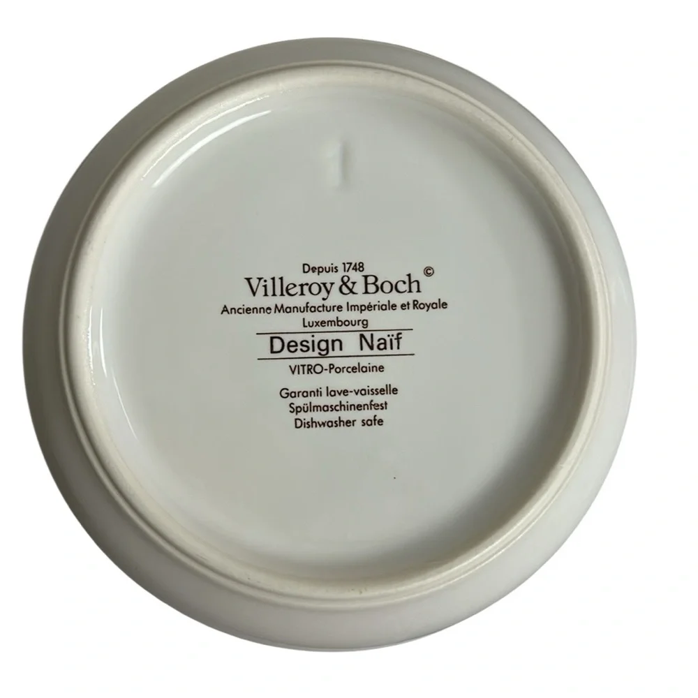 VTG Villeroy & Boch Naïf Porcelain Friends On Path Folk Art Canister
